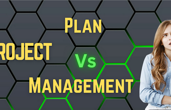 Difference between Project Plan & Project Management in simple words